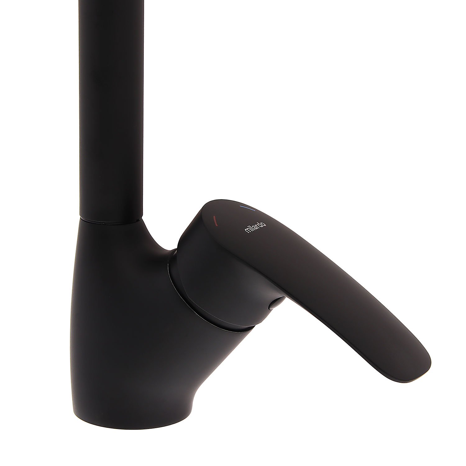 Смеситель для кухни Milardo Rora черный матовый, высокий излив RORBL0JM05 *1/10