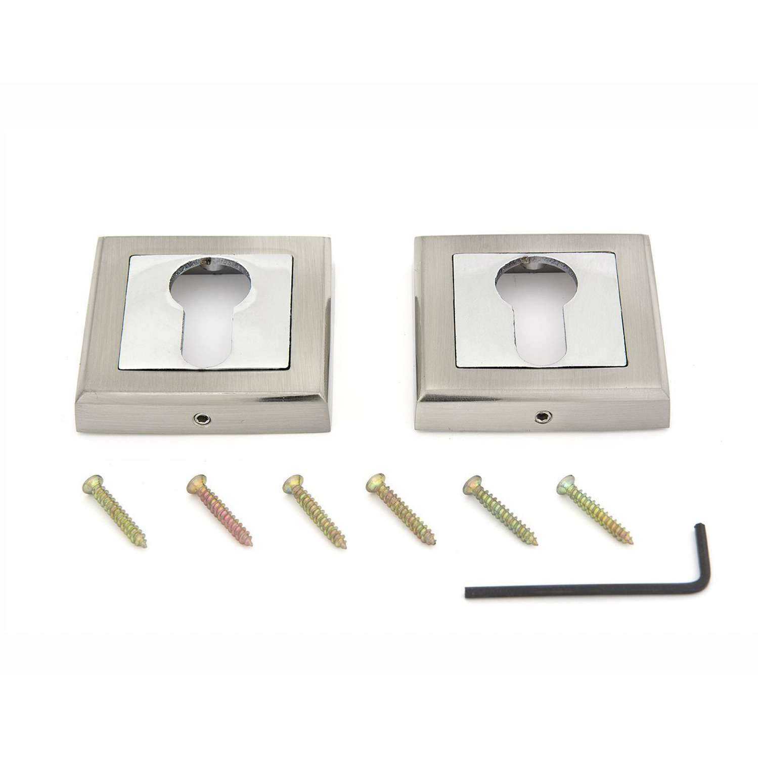 Накладка п/цилиндр НИКЕЛЬ матовый A 2 ET SN Фабрика замков*1/25/100