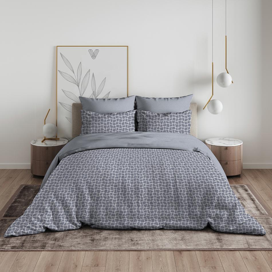 Постельное белье евро бязь Василиса 10461/1 Форте, наволочки 70*70 - 2шт *1/5