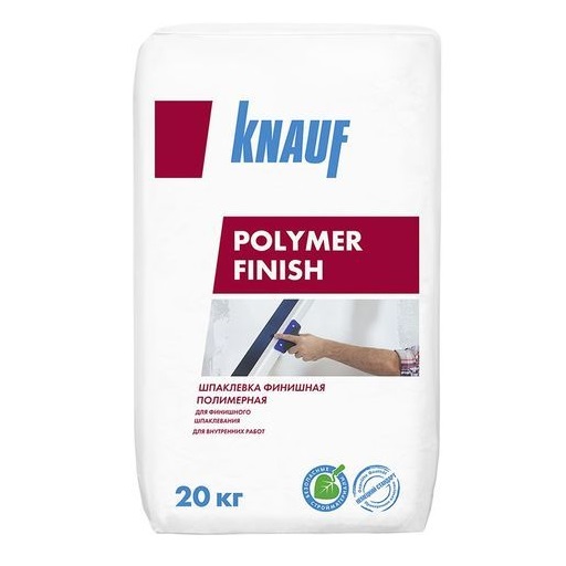 Шпаклевка полимерная KNAUF Polymer Finish, финишная, 20 кг, белый