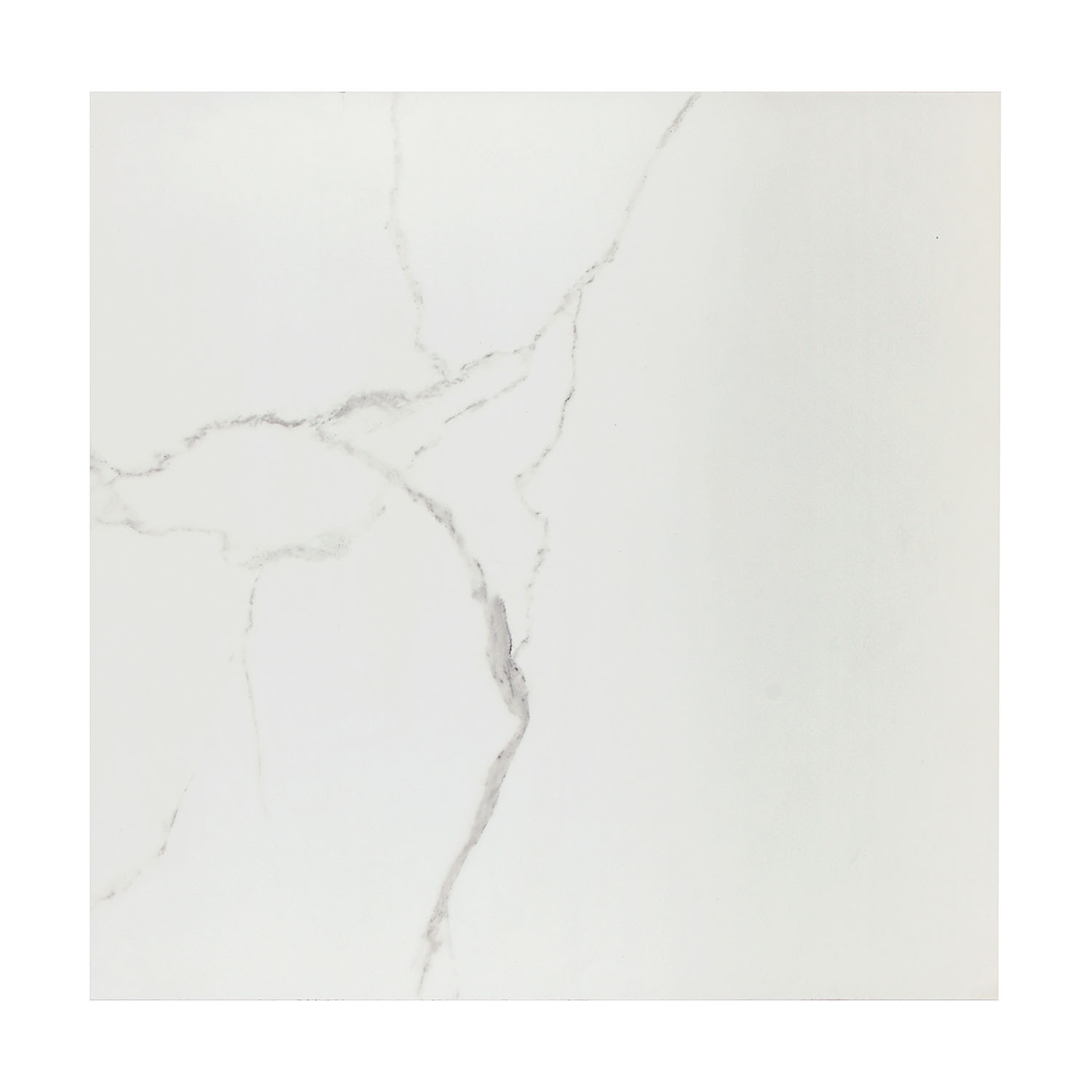 Керамогранит 1.44 м² Global Tile Marmo GT60600203MR, 600х600х9.5 мм, глазурованный, белый