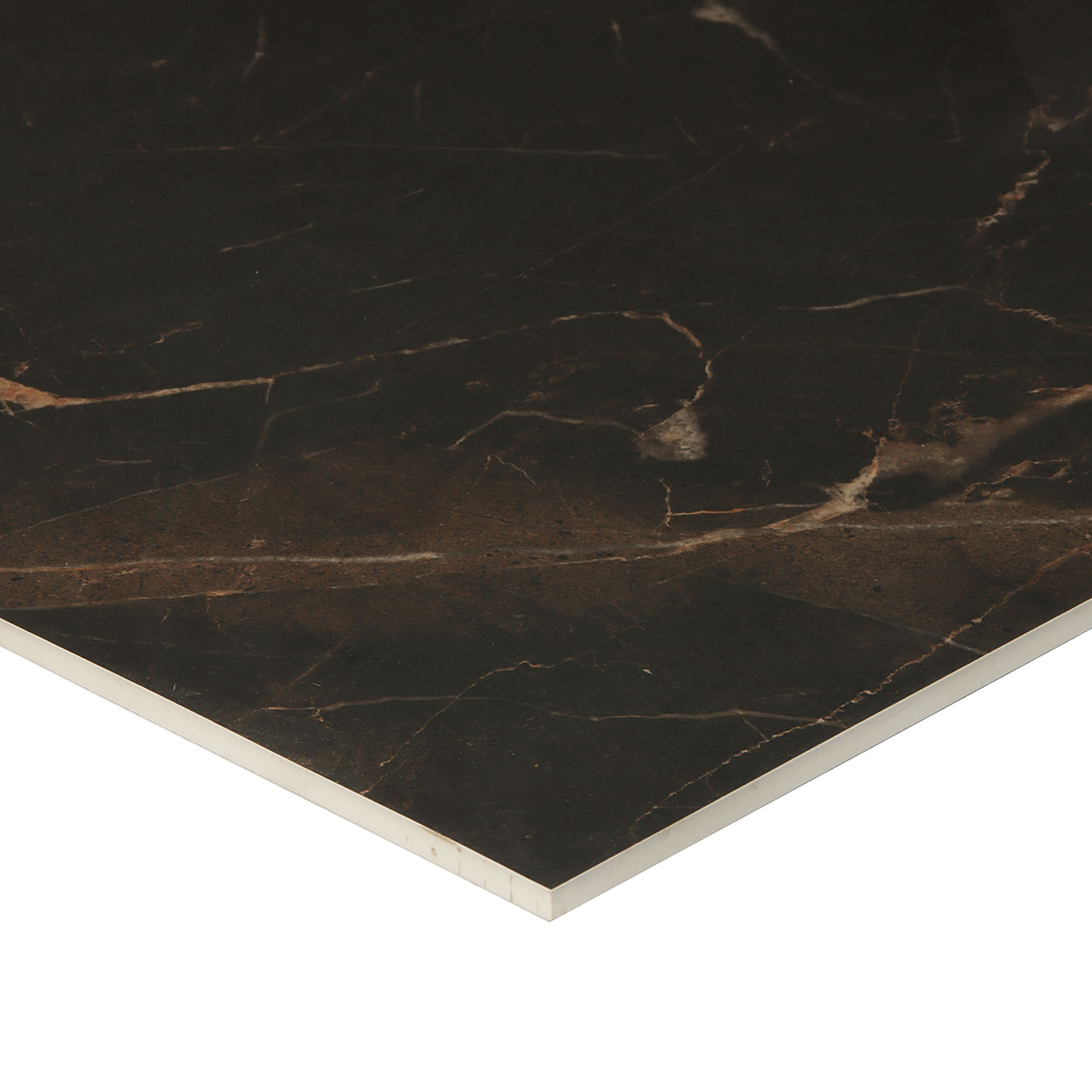 Керамогранит 2.16 м² JF1267S, 1200x600x9 мм, полированный, черный мрамор