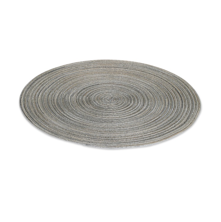 яяяСалфетка сервировочная "мат" полипр. круглая d38см "Saint Germain"сер DM98120 "Domenik" *1/12/24