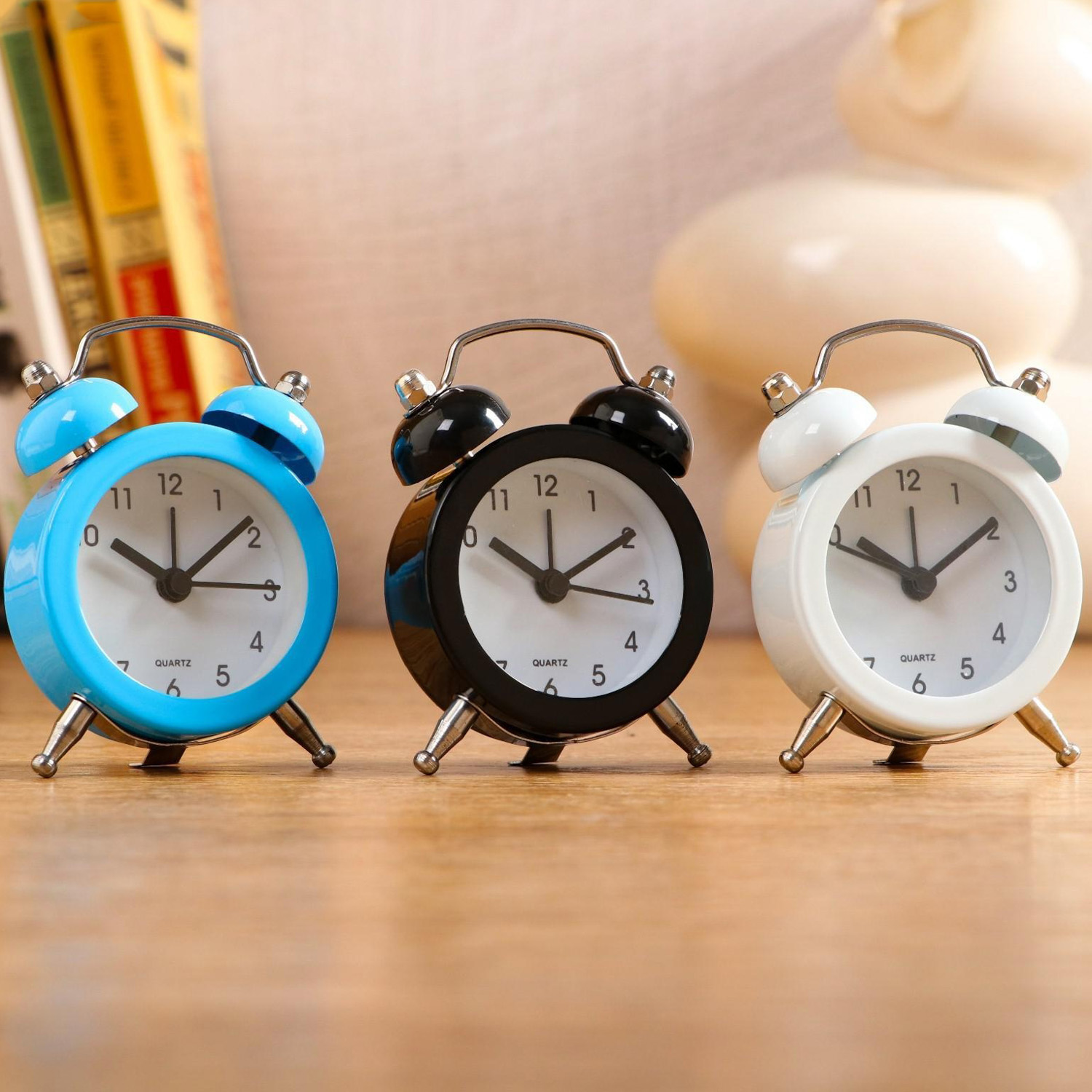 Будильник "Батлфорд" d=5 см, микс, бел циферблат 720791