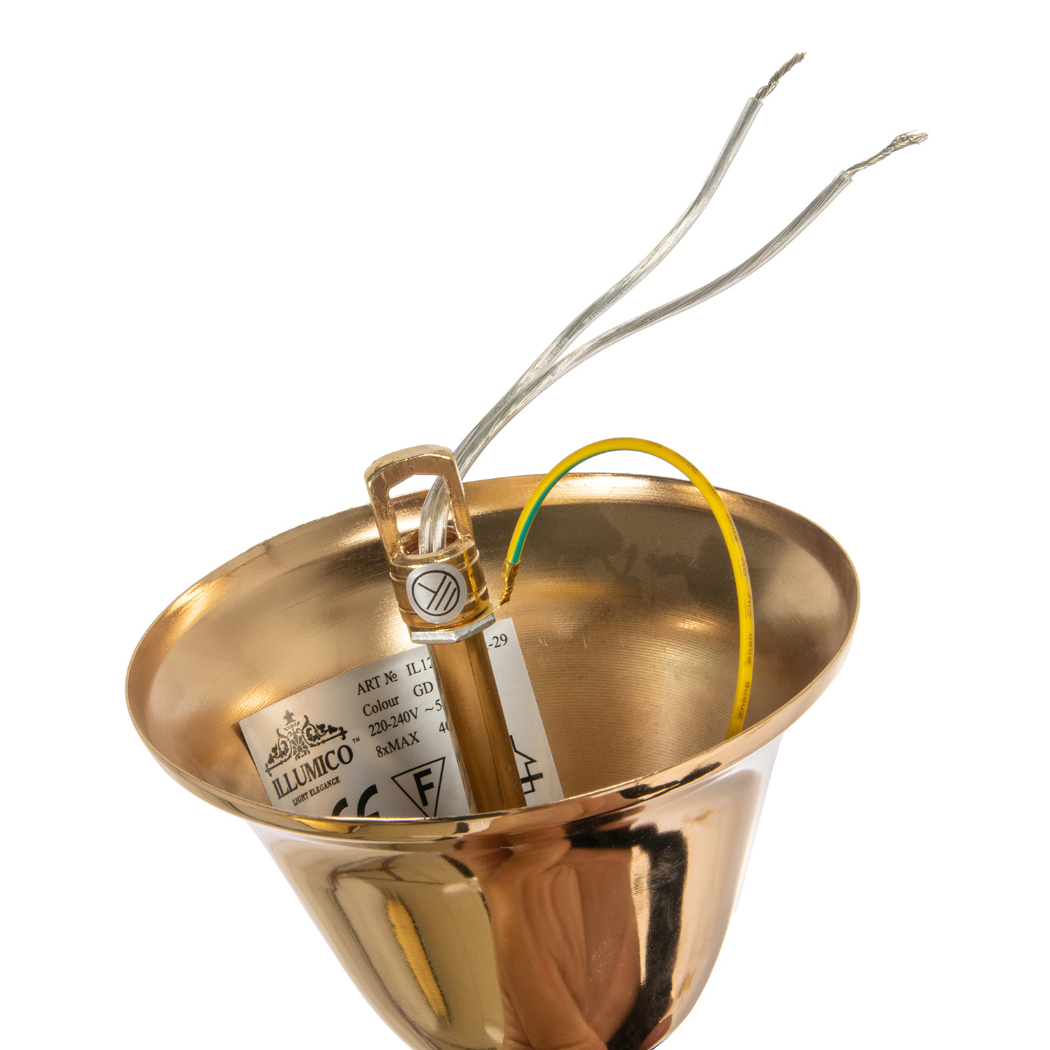 Люстра IL1242-8PPA-29 GD  40Вт Е14 S=30м2  *1