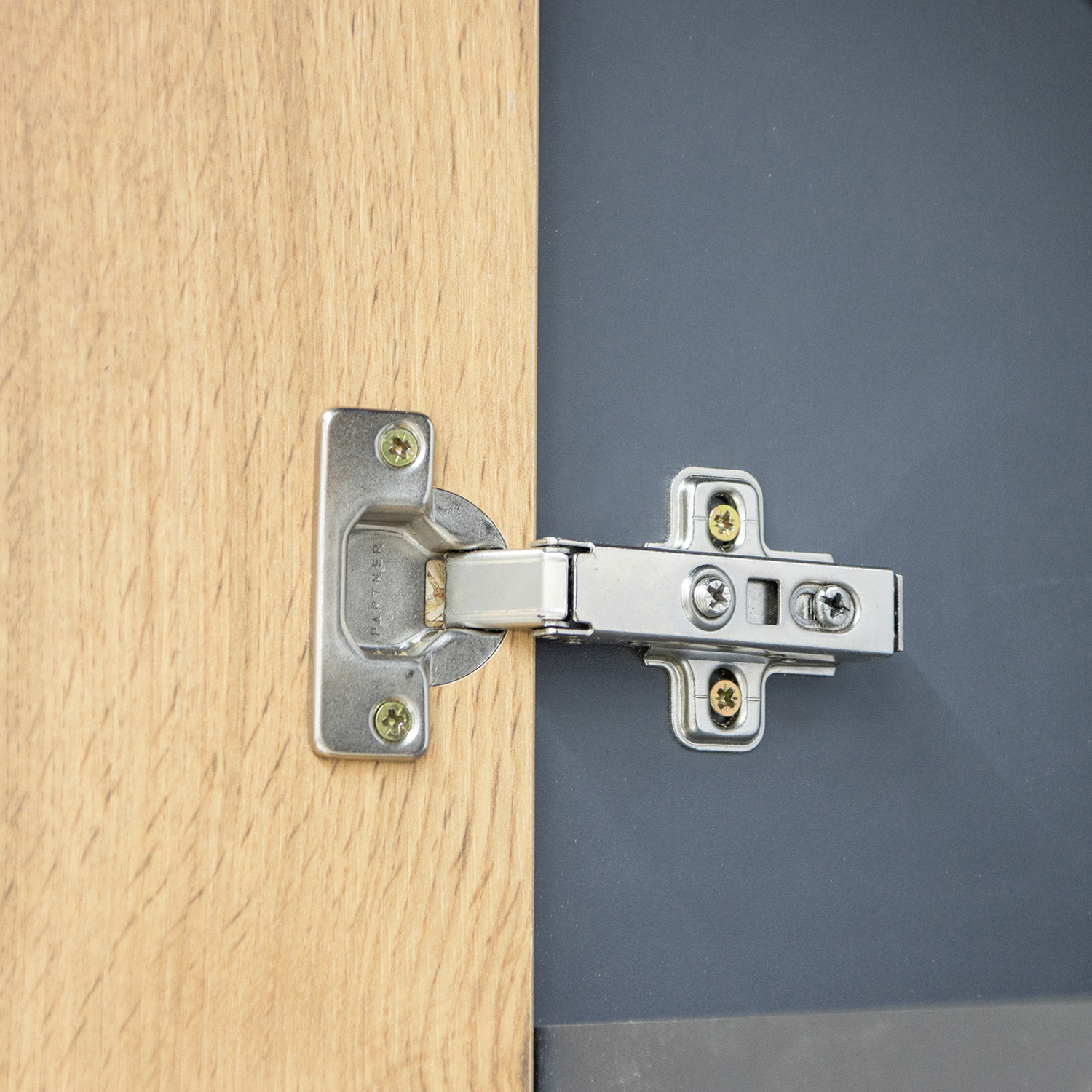 Шкаф навесной 400х676х290 мм BROZEX-WOOD Next, с дверцей, графит / дуб вотан