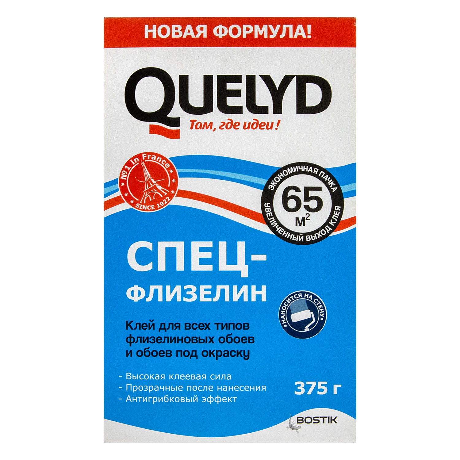 Клей для обоев Quelyd Спец-флизелин, 65 м², 375 г