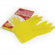 Перчатки латексные M (средний) Желтые 1пара DGL017P "Komfi" "А.Д.М." *12/240
