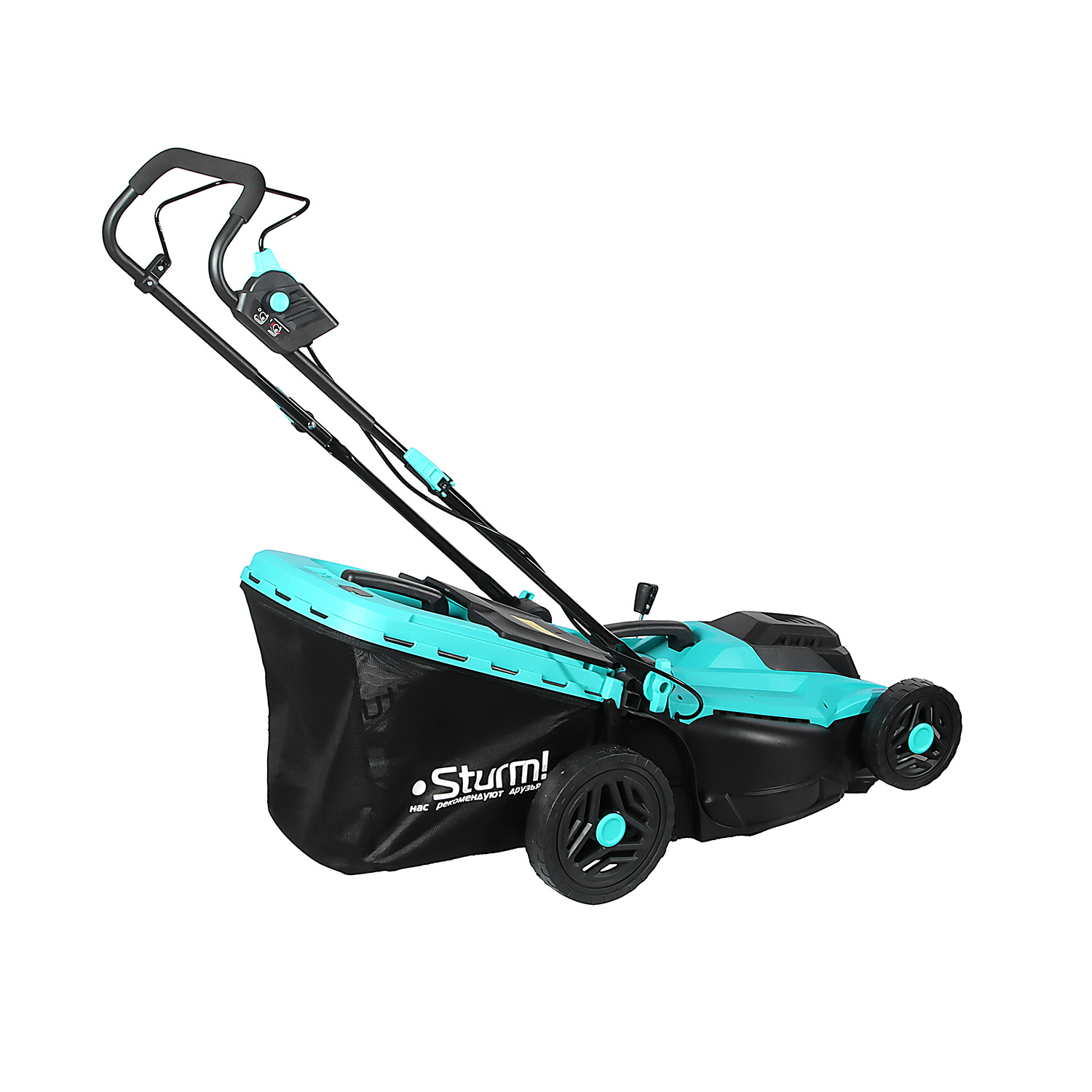 Газонокосилка электрическая 2000Вт шир/выс скаш 43см/32-77мм травосборник 50л EL2042 STURM *1