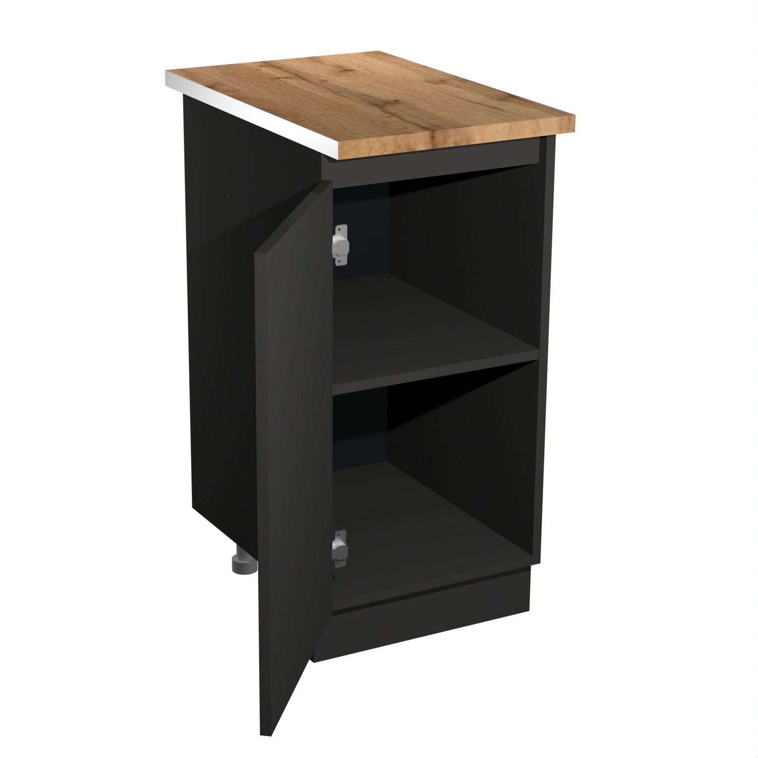 Шкаф напольный 400х850х600 мм BROZEX-WOOD Next, с дверцей, графит