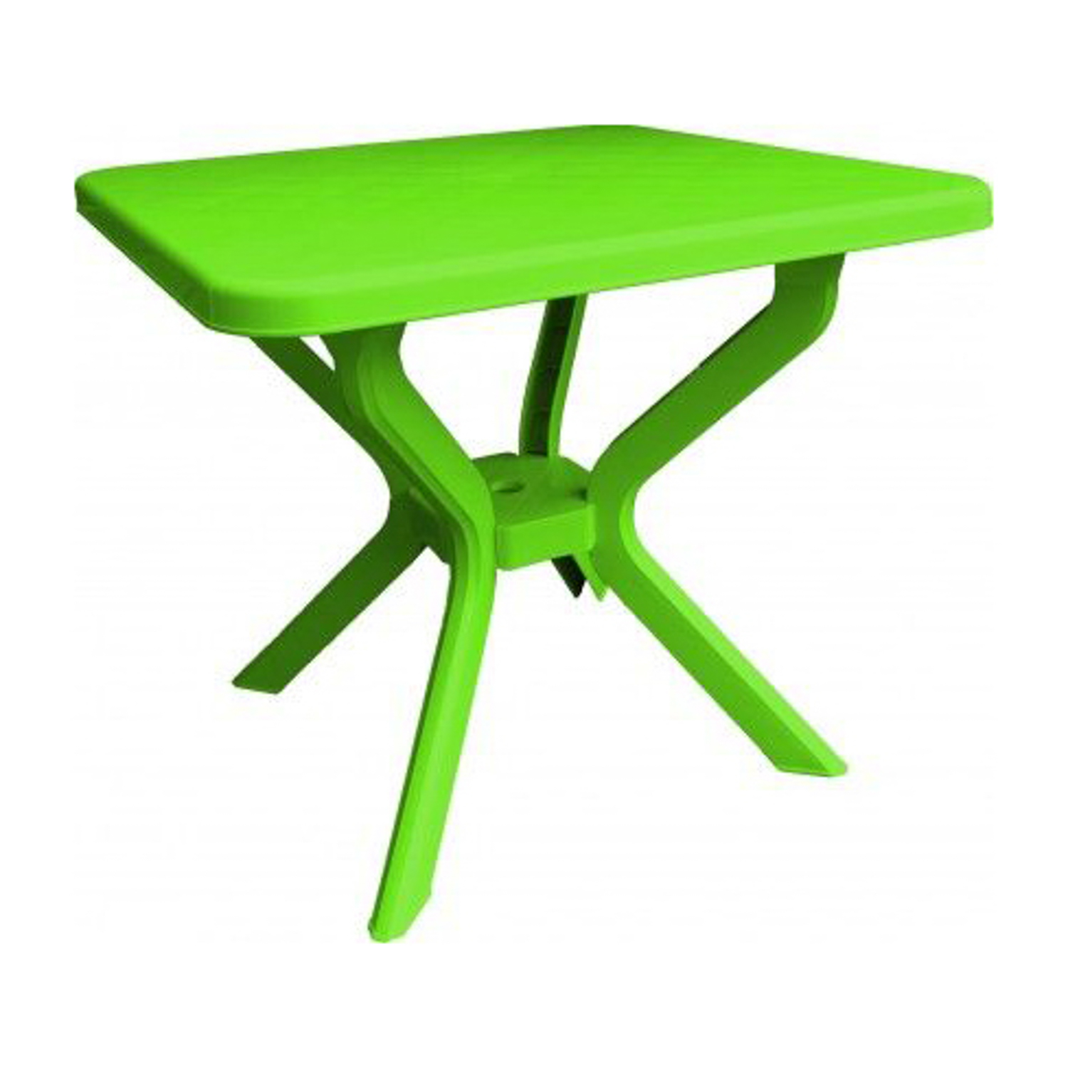 яяяСтол пластм. квадратный 790х790мм, выс.700мм Зеленый Т 1-2 ("Тек А Тек") *1