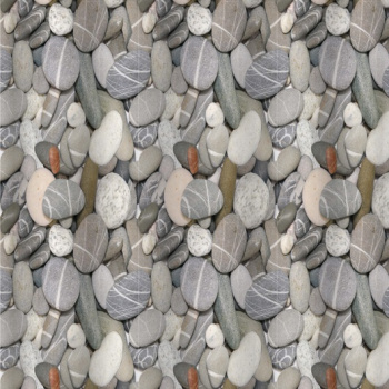 Штора для ванной Санакс Речные камни, 180х180 см, полиэстер, без колец