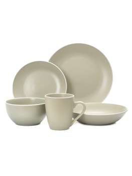 Тарелка керамич. "Domenik" "Scandy Olive" глубокая d20,5см DMD113 *6/24