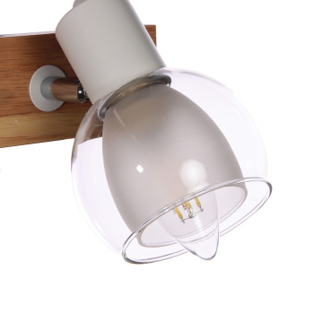 Светильник настенный (спот) N5105/1 WT+WOOD Е27 6*40Вт ( l=170;w=100;h=170)  VERNER LIGHTING *1