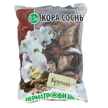 Кора сосны крупная 1.5 л Пермагробизнес