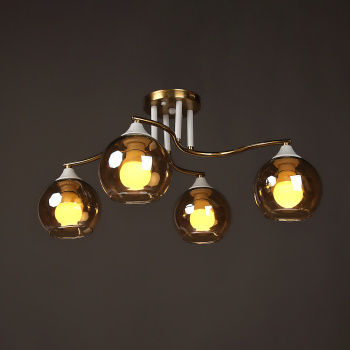 Светильник потолочный K2209/4 CO+WT 4*40W E27 220V (l-580; w-500; h-250)  VERNER LIGHTING *1