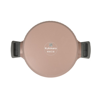Кастрюля алюм. литая а/приг. "Kukmara" "Stella" Cappuccino 3,2л Стекл.кр. кск32а *1/3