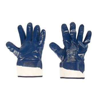 Перчатки рабочие нитрил, манжета-крага (851Р)  Ladoni *10/120