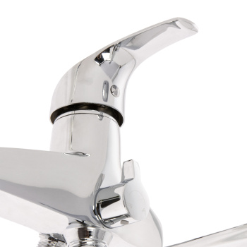 Смеситель для ванны "Potato" P2207C длинный плоский излив, переключатель душа *1/10