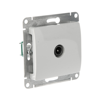 Механизм розетки "Glossa" 1-м. TV 1DB белый GSL000191 *1/10/60