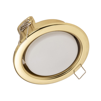 Светильник встраиваемый GX53 H4-GL Ecola без рефлектора глубокий Золото 48*106 FG53GLECB *10/50