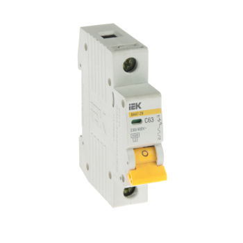 Автоматический выключатель IEK, 1 полюс, 63 А, 4.5 кА