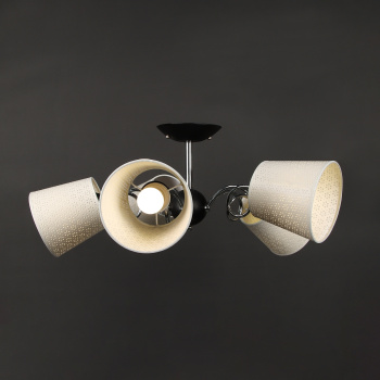 Люстра Verner Lighting N1944/5, 40 Вт, Е27, 5 ламп, черный/хром