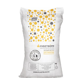 Стяжка для пола Пластблок "Унбетформ", полистиролбетонная, 16 кг