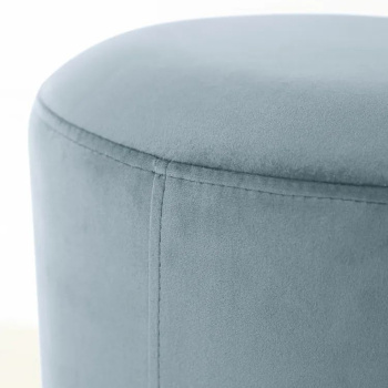 Пуф FORPOST, 40х45х40 см, бочка, микровелюр конфетти блю стоун, голубой