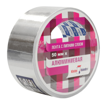 Лента клейкая Алюминиевая 50мм х 10м ТАК502Т "Klebebender " *1/36