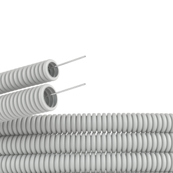 Труба гофрированная с зондом IEK, ПВХ, Ø 20 мм, 25 м