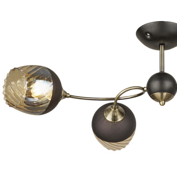 Люстра 04250-0.3-04 BK+AB Е27 60Вт S=16м2  *1