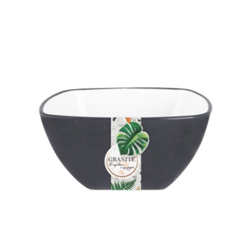Салатник пластм. "Granite" 2л 205х205мм Серый арт.34705 ("Полимербыт")  *1/7