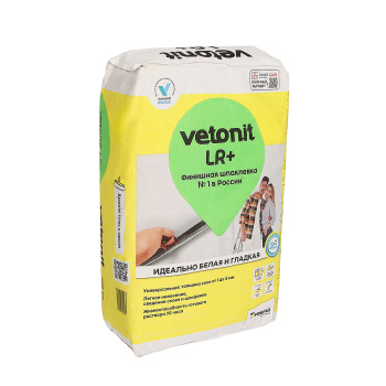 Шпаклевка полимерная Vetonit LR+, финишная, 20 кг, белый