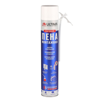 Пена монтажная бытовая 700 мл ULTIMA, всесезонная