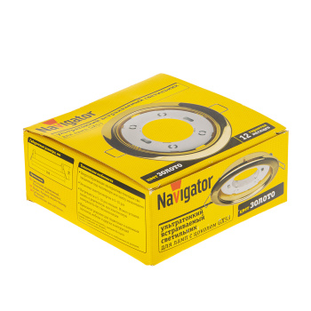 Светильник встраиваемый NGX-R1-002-GX53 золото Navigator 71278 *1/50/100
