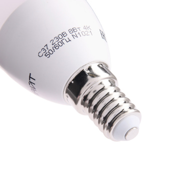 Лампа светодиодная ОНЛАЙТ, Е14, свеча C37, 8 Вт, 4000 К, нейтральный белый