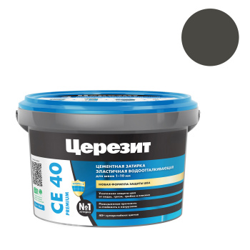 Затирка для швов 2 кг Церезит CE 40, графит