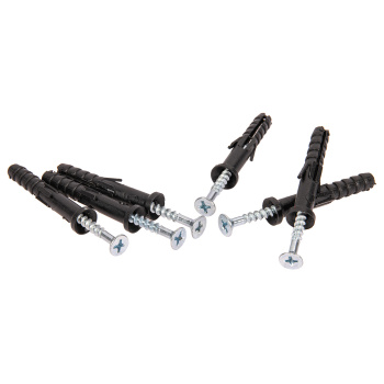 Дюбель с шурупом 6х40 мм BROZEX, с усом, оцинкованная сталь, 150 шт.