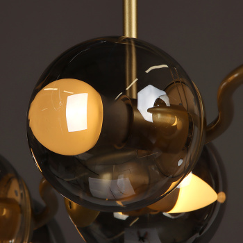 Светильник потолочный N36363/6 GD 6*40W E27 220V (l-950; w-250; h-350) S=24м2 VERNER LIGHTING *1