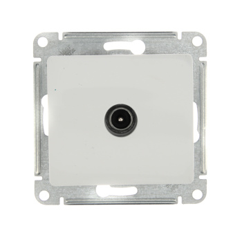 Механизм розетки "Glossa" 1-м. TV 1DB белый GSL000191 *1/10/60