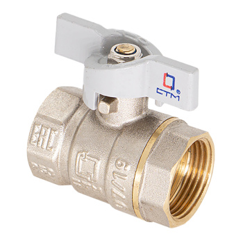 Кран шаровый 3/4" (Ø20) М/М бабочка СТМ (СТАНДАРТ) CWFFB034 *1/15