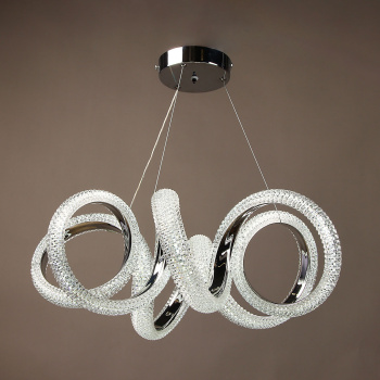 Светильник подвесной светодиодный 9232/140W Chrome  530 мм 3 реж., пульт S=20м2 VERNER LIGHTING *1