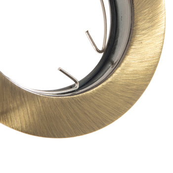 Светильник встраиваемый MR16 DL100 GU5.3 Ecola литой Черненая Бронза 24x75 FA1601EFF *10/100