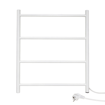 Полотенцесушитель электрический лесенка "Электра" 500х600 сталь 4 полки белый ТЭРА *1