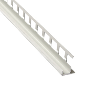 Профиль для отделки внешних углов ступеней ПУ 13 2700мм 01л серебро люкс Лука *1/6