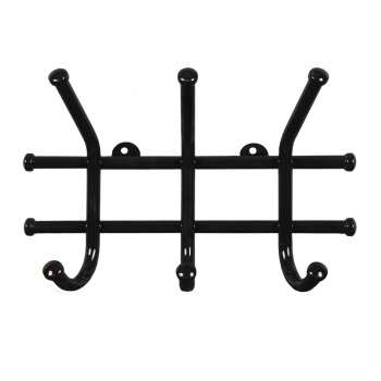 Вешалка настенная "Норма 3" 245х165х80мм черная ВН 64 Ч ("ЗМИ") *1/10