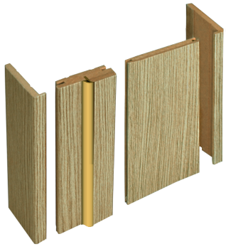 Наличник МДФ телескопический Лиственница КАПУЧИНО 70*2150мм BROZEX-WOOD *10