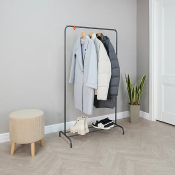 Вешалка напольная "Гардеробная" "Радуга 1", шир.0,82м, выс.1,5м Графит ВНП298ГР/ВГАР1 ГР ("ЗМИ") *1