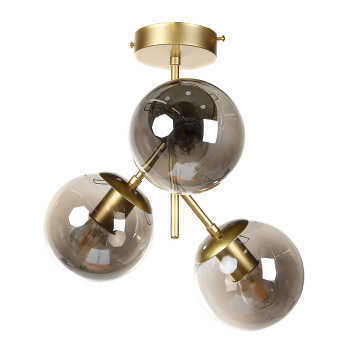 Светильник потолочный N36375/3 GD 3*40W E27 220V (d-350; h-340) S=12м2 VERNER LIGHTING *1